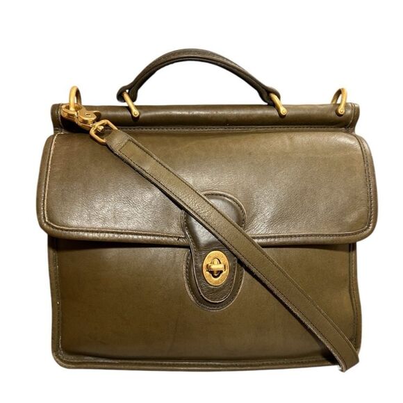 Coach Olive Green Willis Bag Vintage E8C-9927 Rare and HTF - Picture 1 of 13